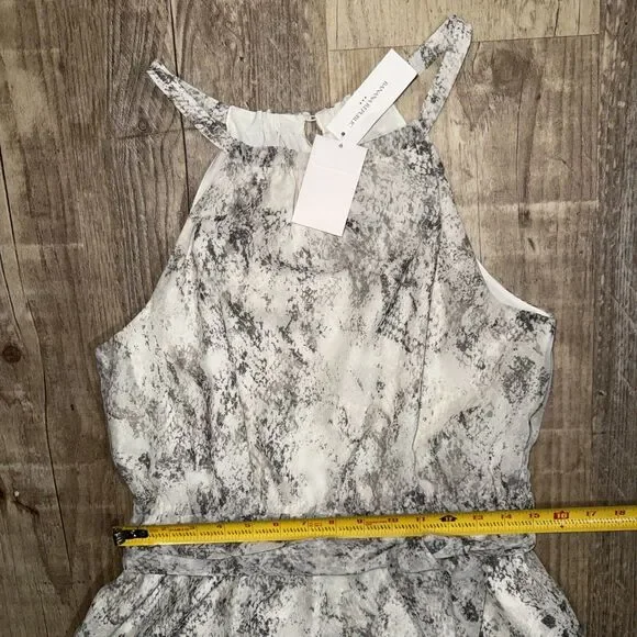 Banana Republic Dress 4 NWT Snake Print Lined Halter Tie Belt - Picture 4 of 5